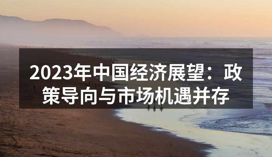 2023年中国经济展望：政策导向与市场机遇并存
