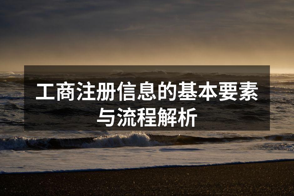 工商注册信息的基本要素与流程解析